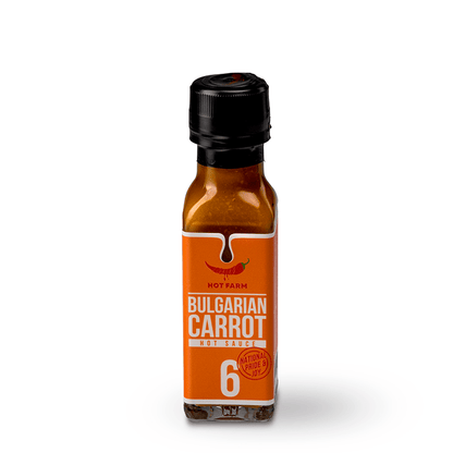 Bulgarian Carrot Pepper Sauce – A natural hot sauce made from orange Bulgarian Carrot peppers, with bold heat and a unique taste.