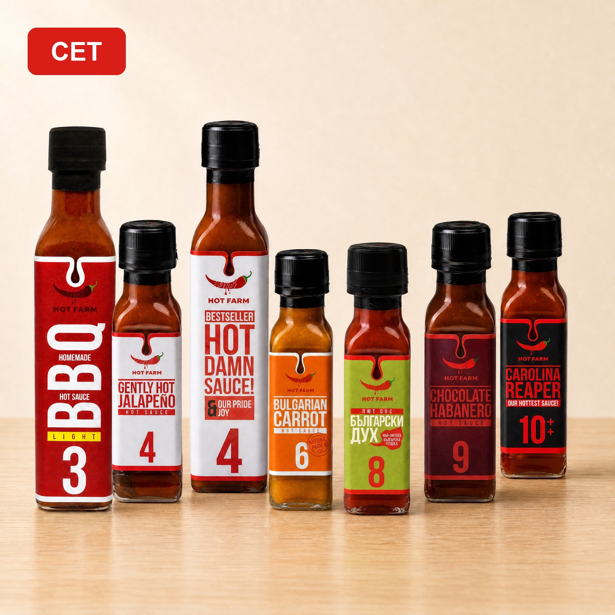 The Hot Sauces Set