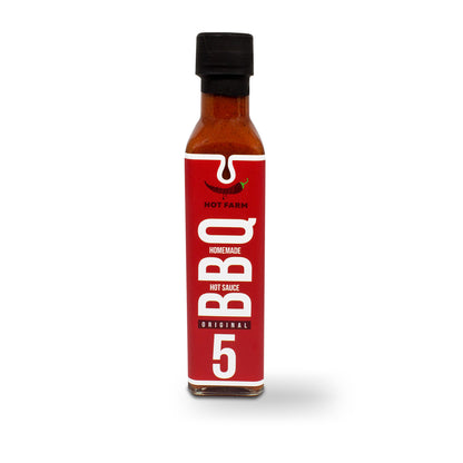 Natural barbecue sauce with a rich smoky taste and a spicy kick from roasted Jalapeño peppers, perfect for grilling and marinating.