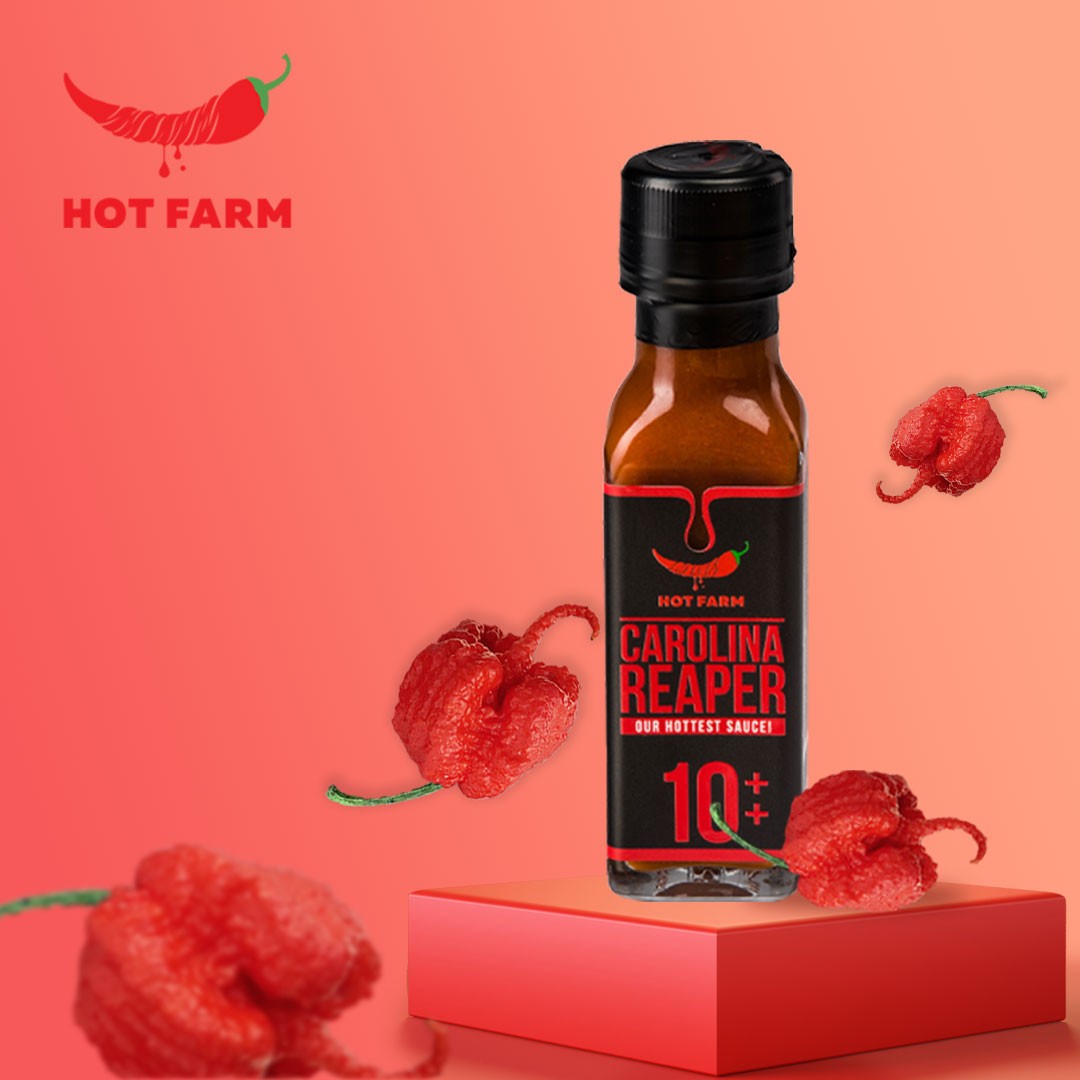 Natural Carolina Reaper Sauce – Made with fresh Carolina Reaper peppers, this hot sauce is the perfect choice for spice enthusiasts.