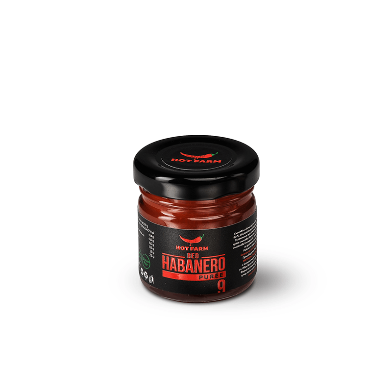 Red Habanero Puree – A bold and fiery puree made from fresh, natural habanero peppers, with an intense citrus aroma.